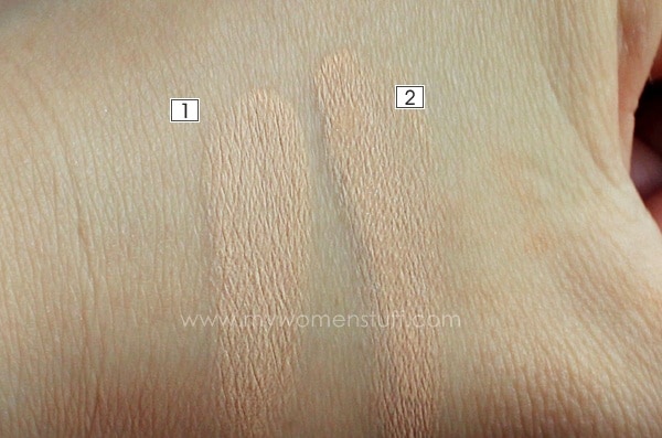 clinique even better concealer and diorskin nude hydrating concealer comparison photo