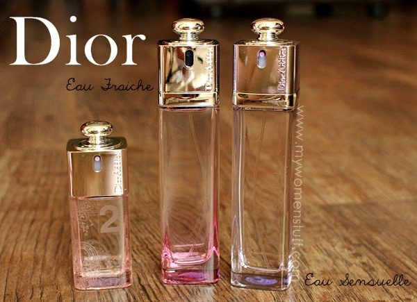 dior addict eau fraiche and eau sensuelle