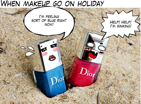 dior vernis lagoon and cosmo bottles