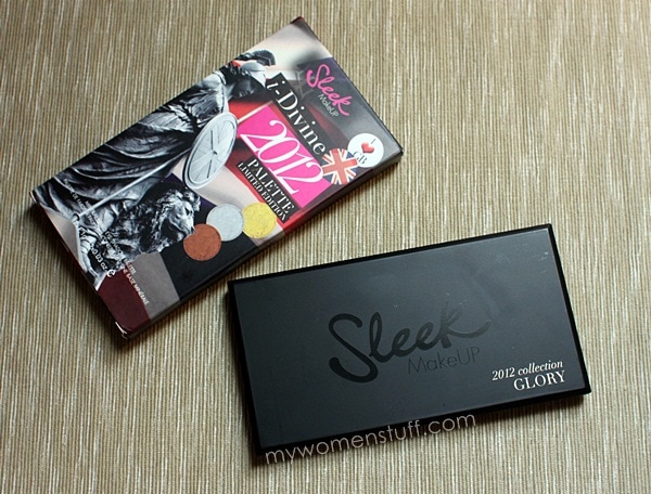 sleek makeup glory i divine olympic eyeshadow palette cover and box