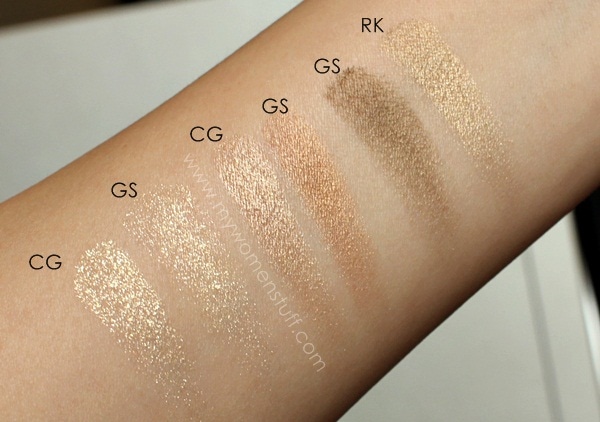 golden savannah swatches comparison