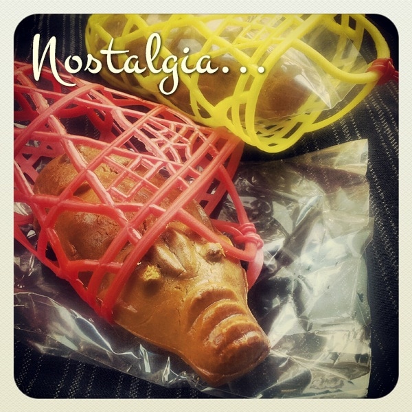 mooncake pig in basket
