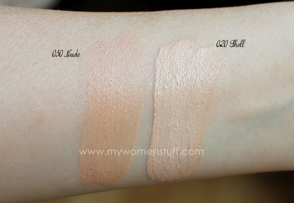 revlon mousse foundation swatches nude and shell