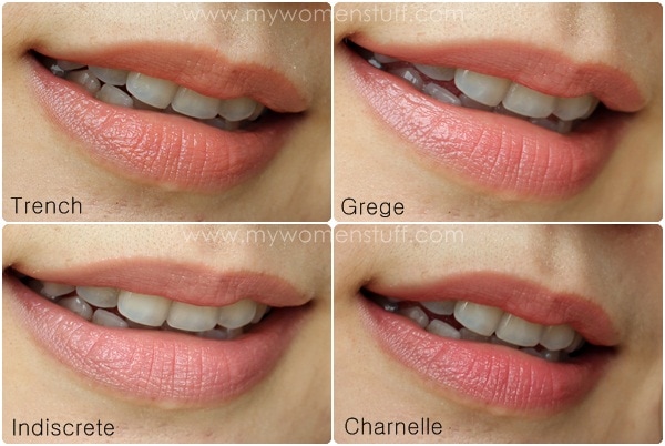 rouge dior nude swatches on lips