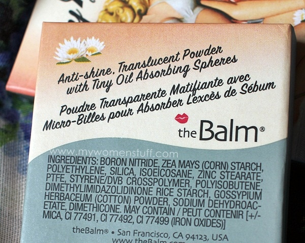 thebalm sexy mama ingredient list