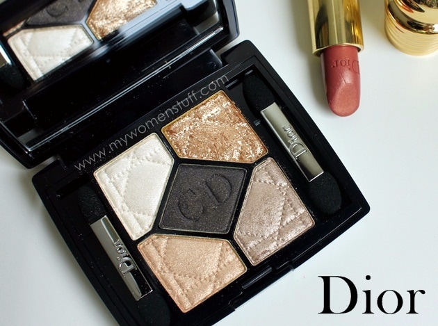 dior night golds eyeshadow palette and diva diorific lipstick