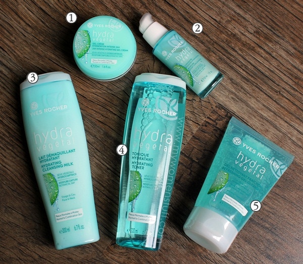 yves rocher hydra vegetal products