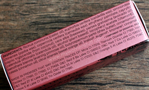 aroha lipstick ingredients