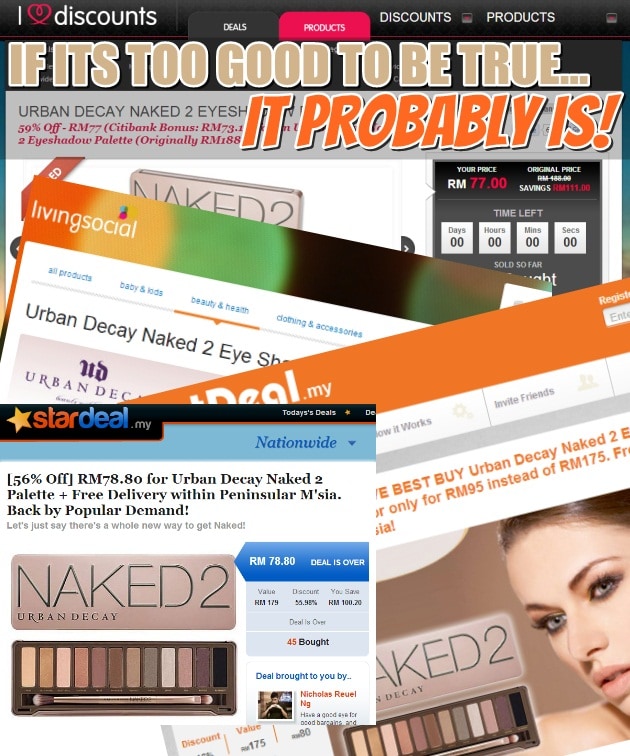ud naked fake palette deals