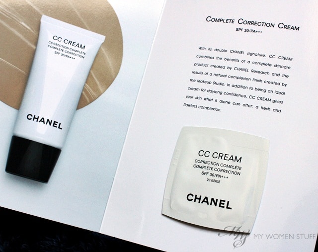 chanel cc cream sample