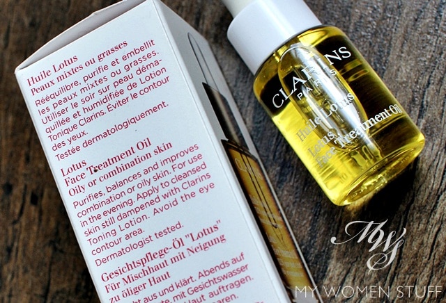 clarins lotus face treatment oil