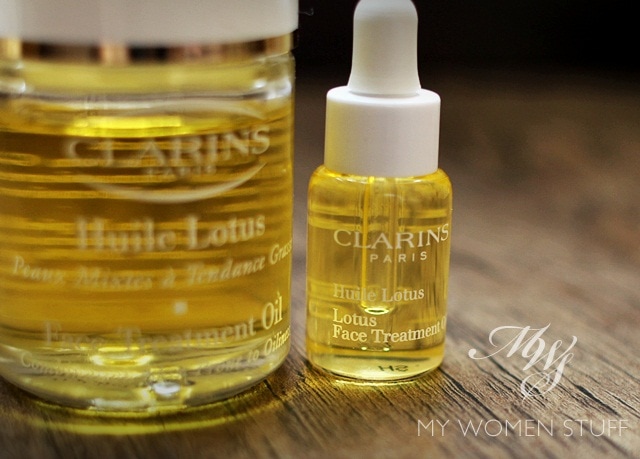 clarins lotus oil new and old packaging
