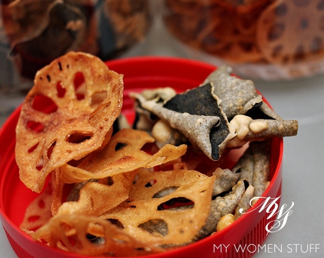 seaweed and lotus root chips