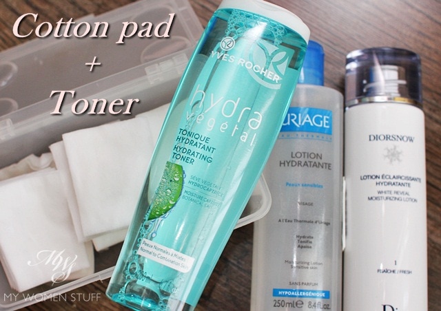 using toner with cotton pad benefits
