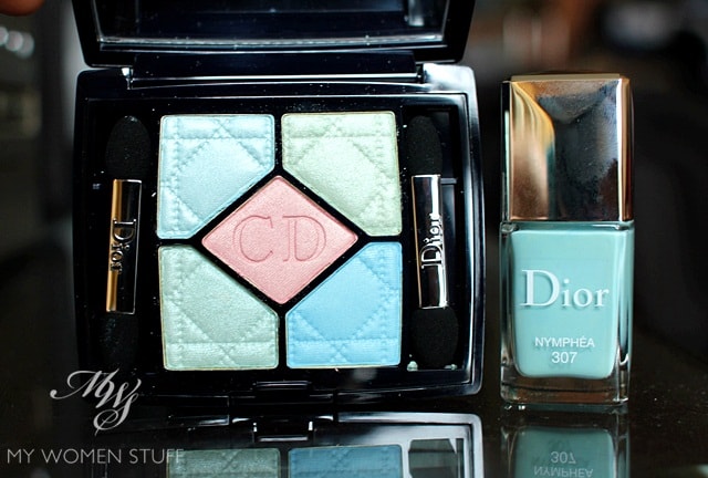 dior frost bloom eyeshadow palette nymphea nail polish