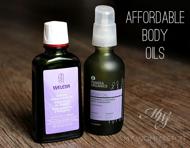 weleda lavender body oil and pangea organics lavender cardamom oil