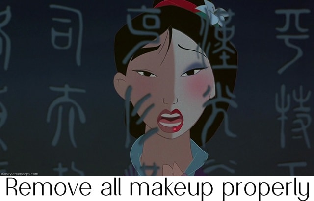 remove all makeup