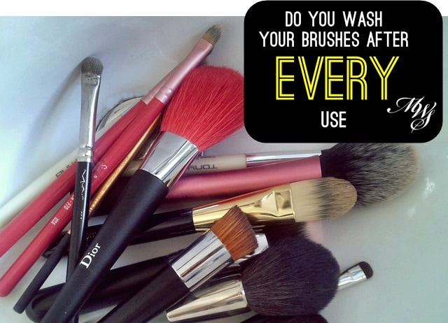 wash brushes every use