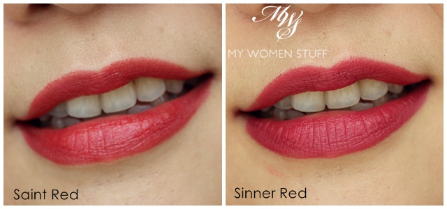 lipstick queen saint red and sinner red 