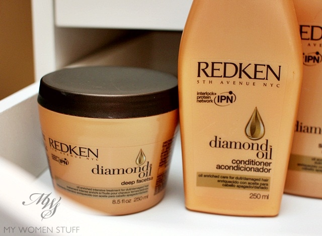 Review Redken Diamond Oil Shampoo Conditioner Deep Facets Hair Mask Shatterproof Shine Oil