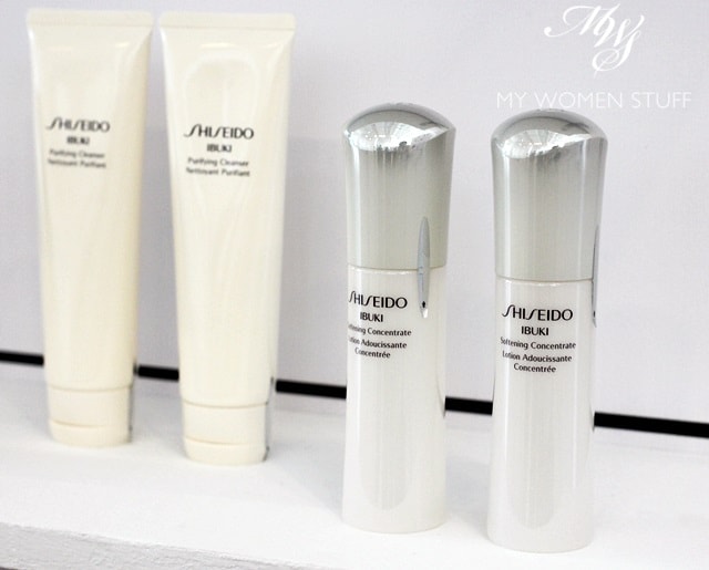 shiseido ibuki softening concentrate, gentle cleanser