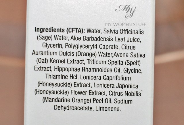 bio2you organic skin toner ingredient list
