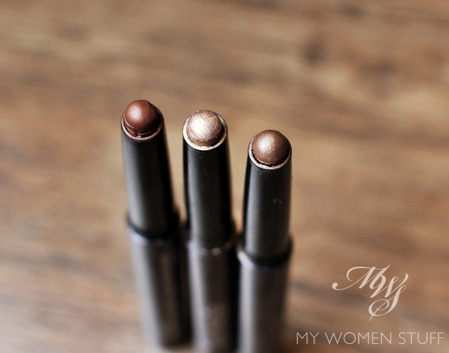 laura mercier caviar stick eyeshadow - cocoa, sunglow, khaki