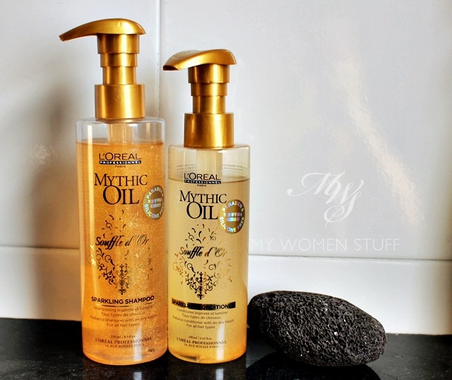 loreal professional mythic oil souffle d'or sparkling shampoo and conditioner