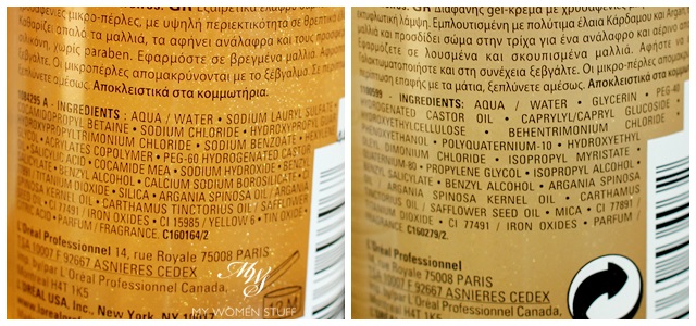 l'oreal mythic oil sparkling shampoo and sparkling conditioner ingredients