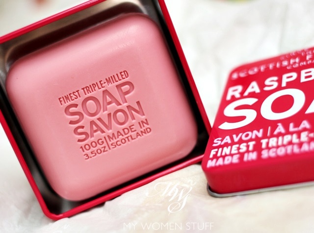 scottish fine soaps raspberry bar soap