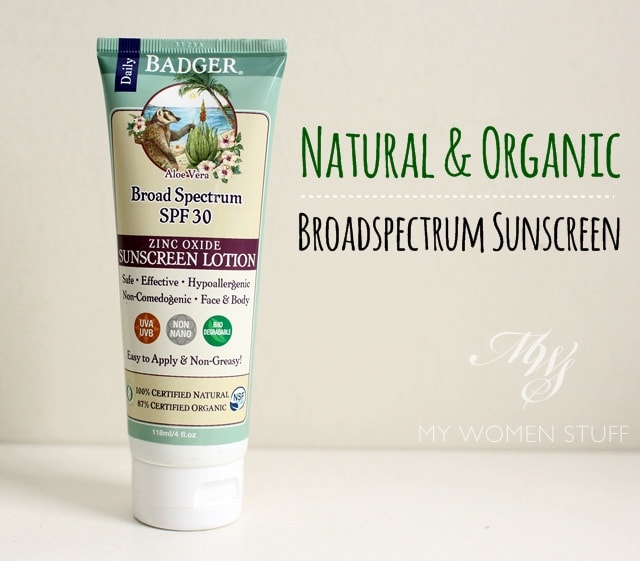 badger aloe daily sunscreen natural organic