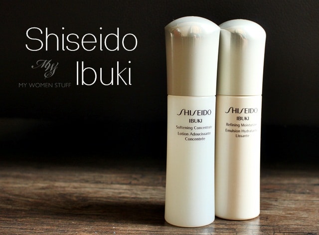 shiseido ibuki softening concentrate, refining moisturiser