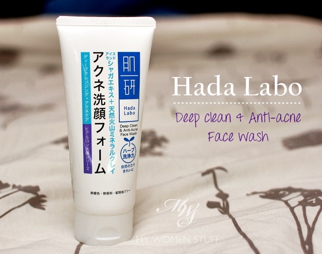 hada labo deep clean anti acne face wash