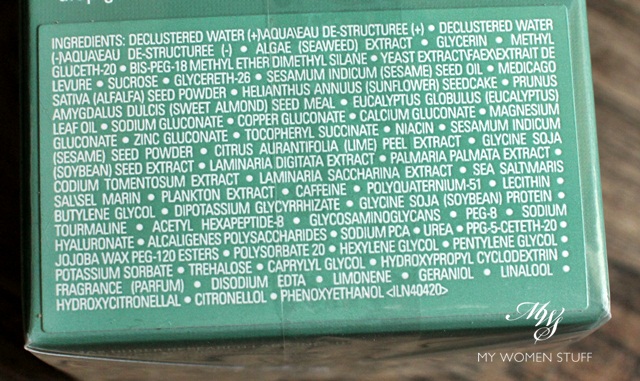 la mer treatment lotion ingredient list