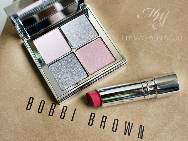 bobbi brown sparkle eyeshadow pink flush lipstick
