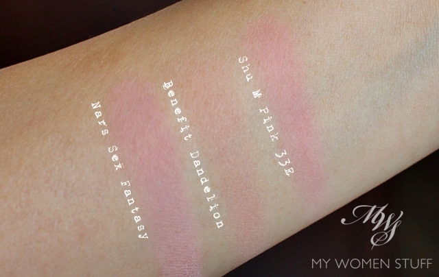 nars sex fantasy swatches comparison