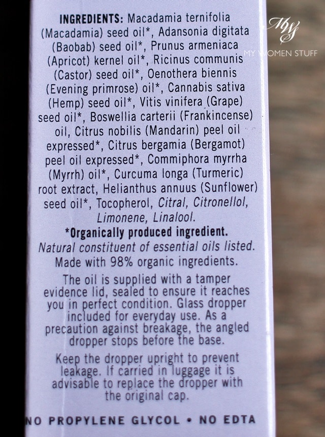 neals yard remedies rejuvenating frankincense facial oil ingredient list