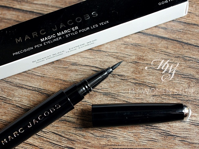 marc jacobs magic marc'er precision pen waterproof eyeliner blacquer black