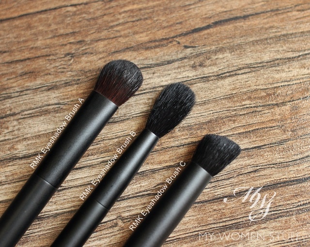 rmk eye shadow brushes A, B C