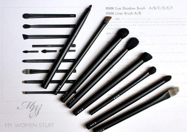 rmk eyeshadow brushes and liner 2014