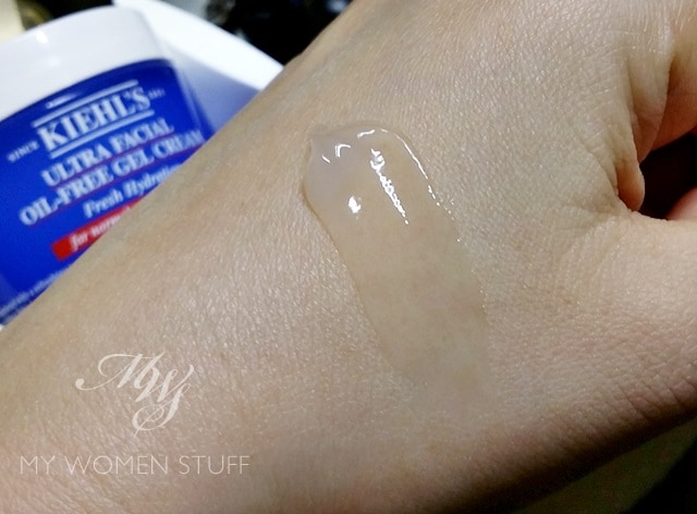 kiehl's ultra facial oil free gel cream swatch