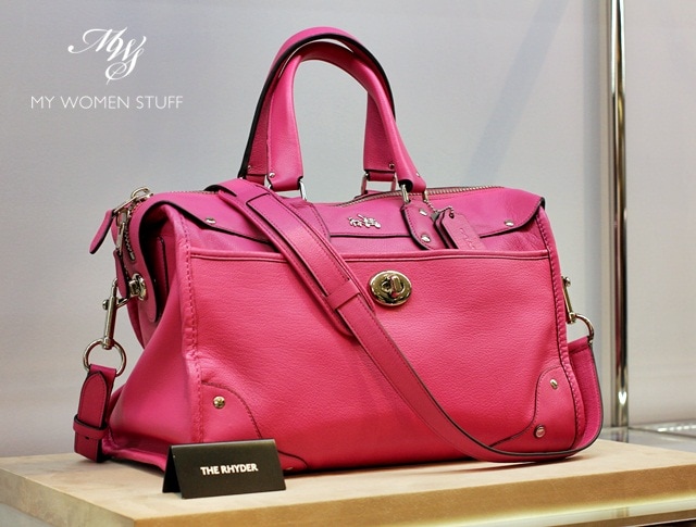 coach pink rhyder 32 fuchsia