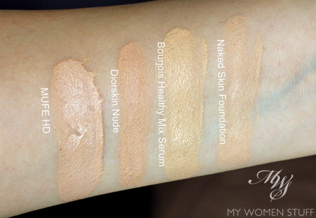 mufe hd foundation swatches 