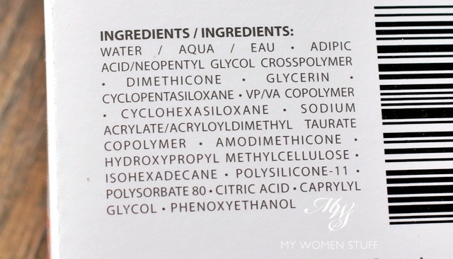 nanoblur ingredient list
