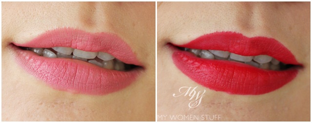 clinique matte beauty, matte crimson lip swatch