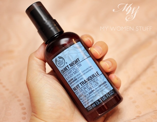 the body shop quiet night pillow spray