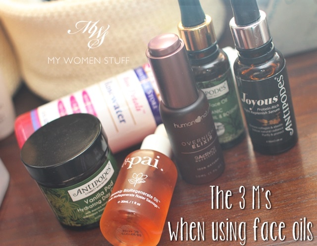 how to use facial oils
