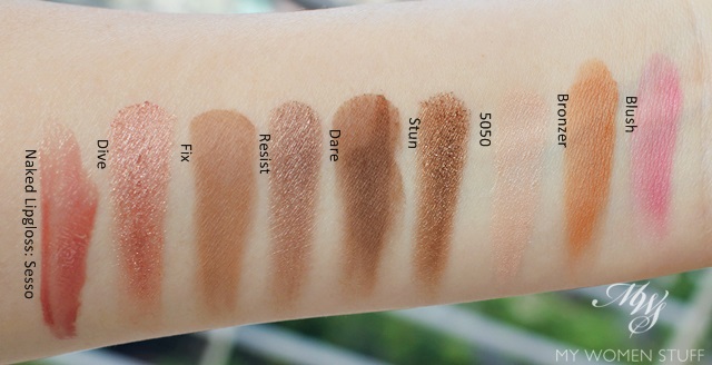 naked on the run swatches