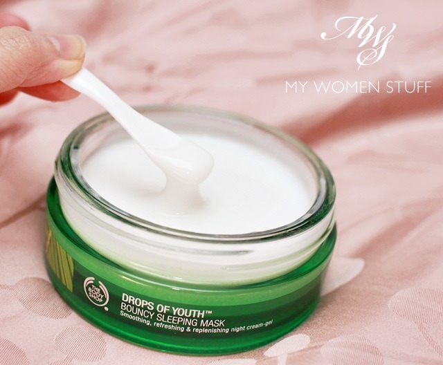 the body shop drops of youth bouncy sleeping mask