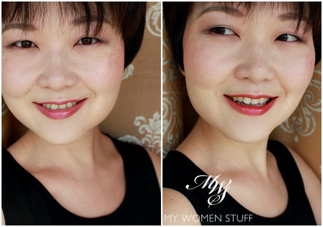 shiseido maquillage dramatic melting rouge rd526 rs329 fotd